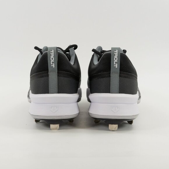 Nike Force Zoom Trout 9 Pro 'Black White' FB2907-001 Baseball Cleats - Picture 7 of 8